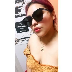 Dior Black Oversized Cat-Eye Sunglasses